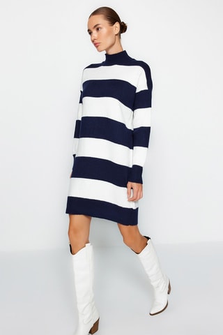 Trui-jurk - Marineblauw