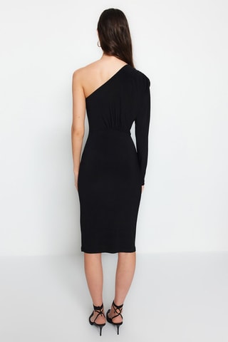 Asymmetrische Jurk Zwart