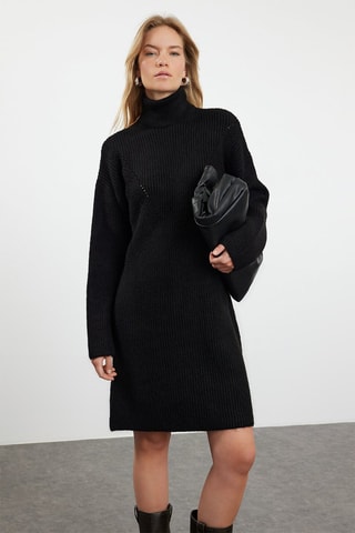 Trui-jurk - Zwart