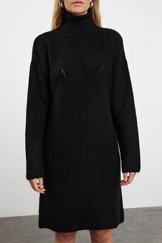 Trui-jurk - Zwart