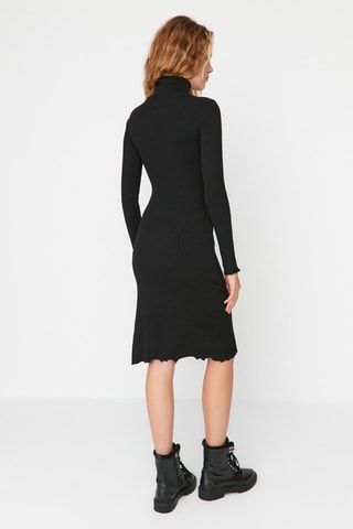 Nauwaansluitende Jurk Zwart
