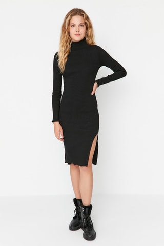 Nauwaansluitende Jurk Zwart