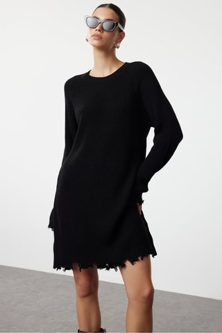 Trui-jurk - Zwart