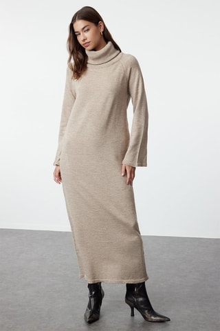 Lange Jurk Regular - Beige