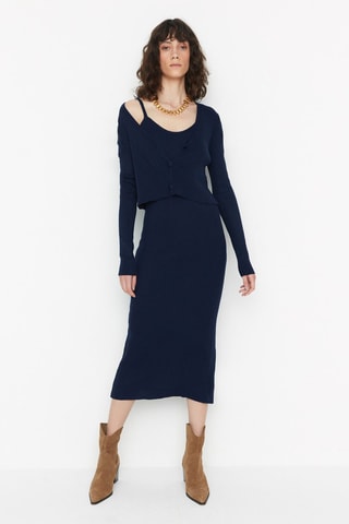 Midi-jurk Marineblauw