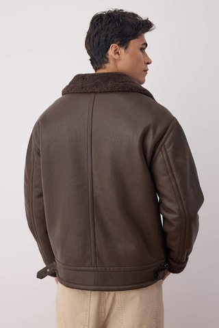Giubbotto stile aviatore - Marrone