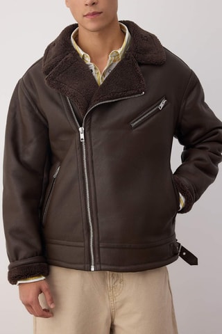 Giubbotto stile aviatore - Marrone