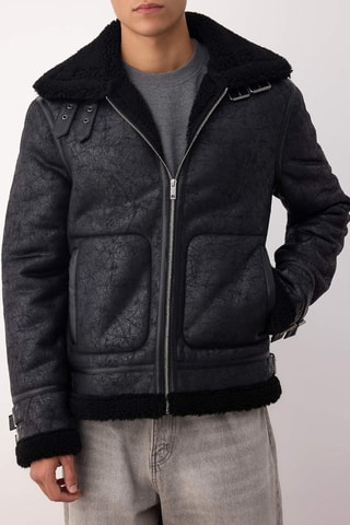 Giubbotto stile aviatore - Nero