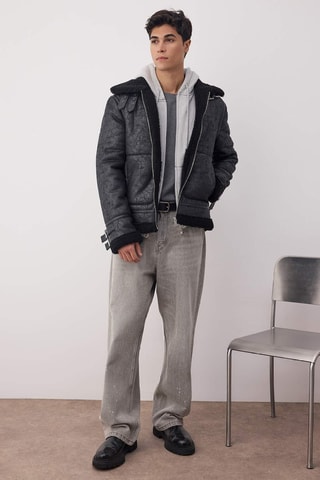 Giubbotto stile aviatore - Nero