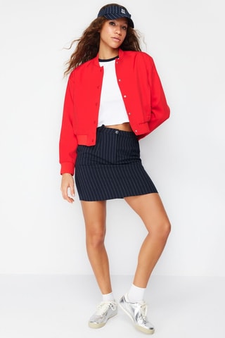 Giubbotto oversize - Rosso