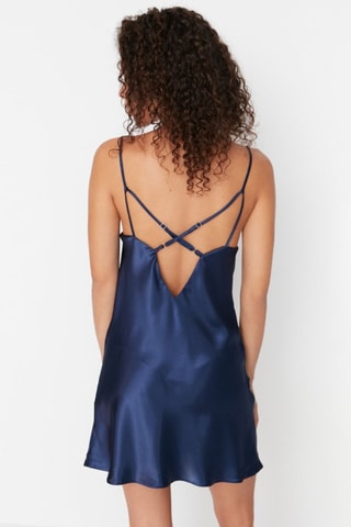 Slipdress - Marineblauw