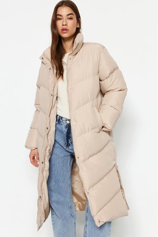 Piumino lungo - Beige