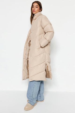 Piumino lungo - Beige