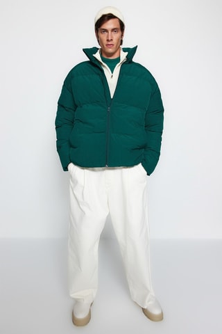 Piumino oversize - Verde scuro