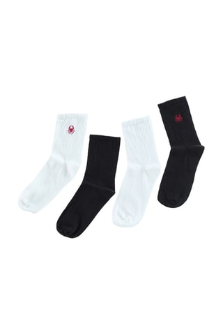 2 Paar Sokken - Wit en Zwart