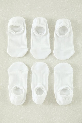 6 Paar Enkelsokken - Wit
