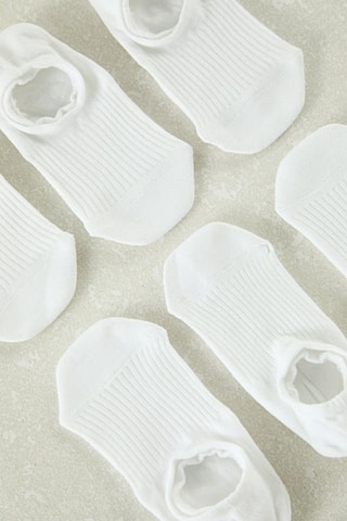 6 Paar Enkelsokken - Wit