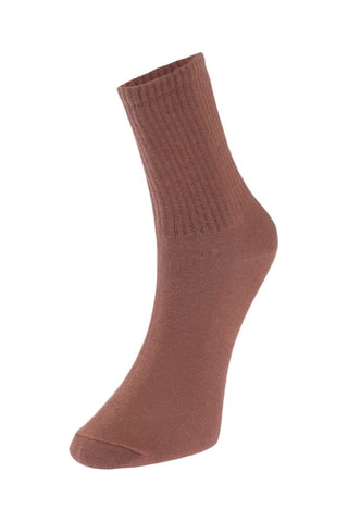 6 Paar Sokken - Beige, marineblauw en bruin