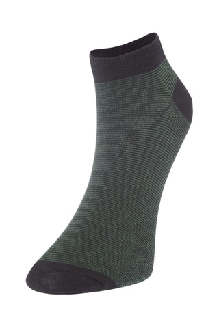 5 Paar Enkelsokken - Koningsblauw en Grijs