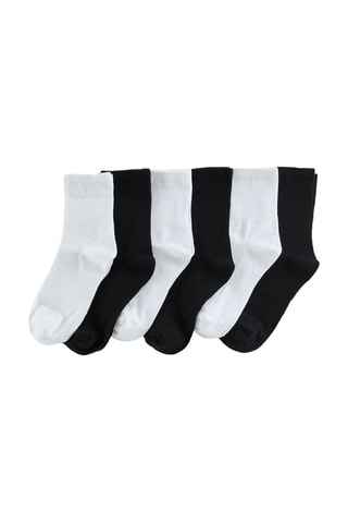 6 Paar Sokken - Zwart en Wit