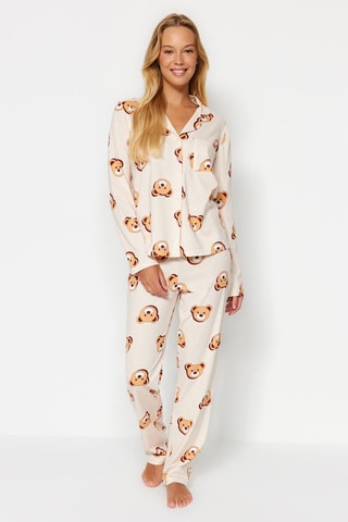 Tweedelige Pyjama - Beige