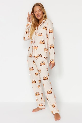 Tweedelige Pyjama - Beige