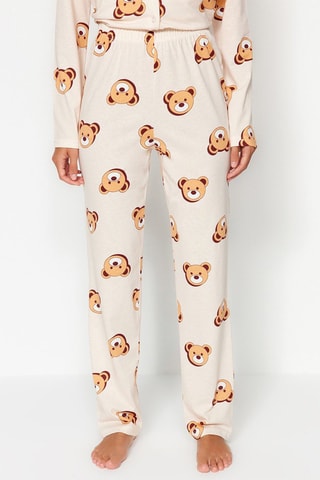 Tweedelige Pyjama - Beige