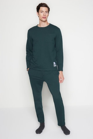 Pyjama - Donkergroen