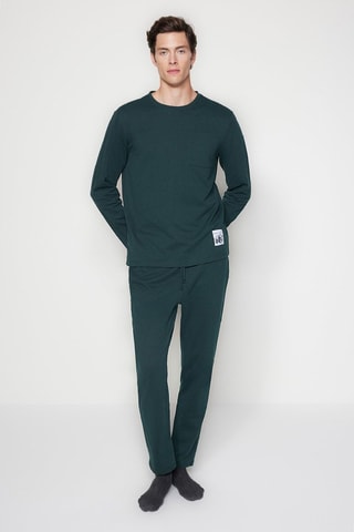 Pyjama - Donkergroen