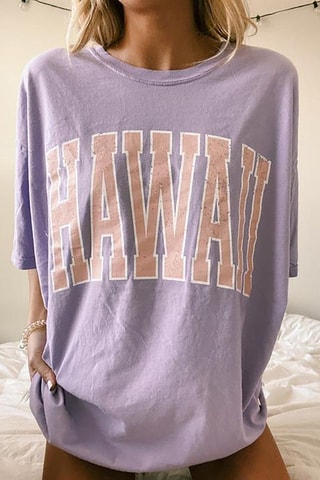 Oversized T-shirt - Paars