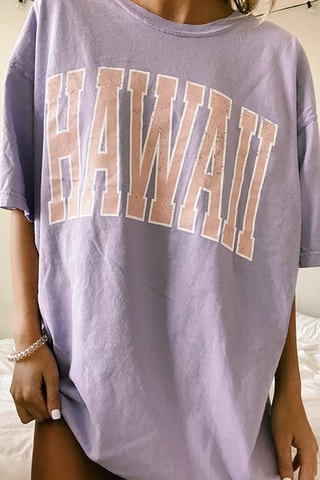 Oversized T-shirt - Paars