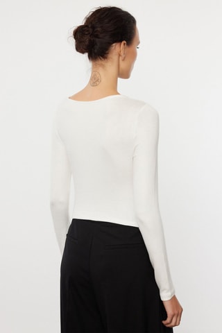 T-shirt slim fit - Ecru