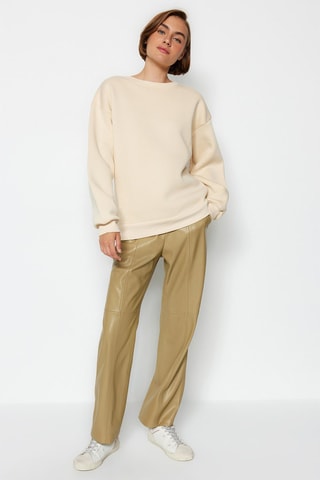 Oversized sweater - Beige