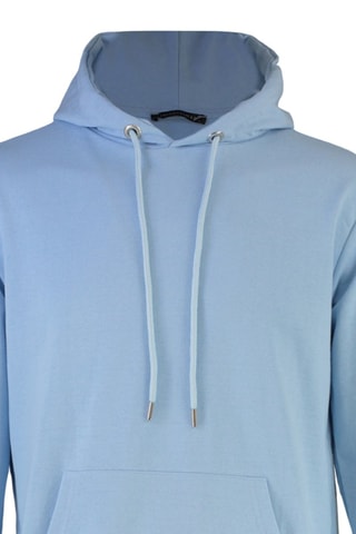 Felpa con cappuccio - Celeste