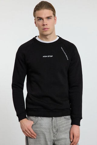 Felpa regular - Nero