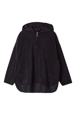 Felpa con cappuccio - Nero