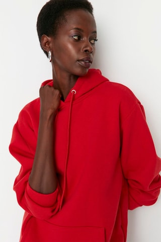 Sweater met Capuchon - Rood