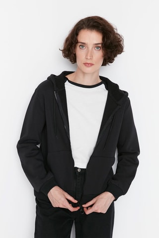 Sweater met Capuchon Zwart