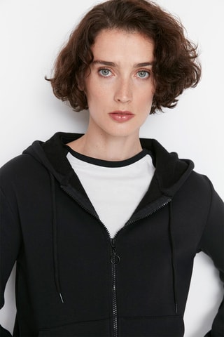 Sweater met Capuchon Zwart