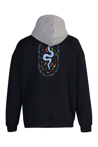 Felpa con cappuccio - Nero