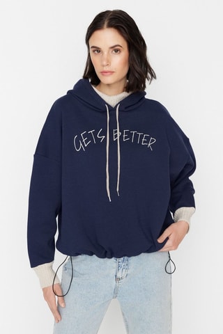 Sudadera con capucha - Azul