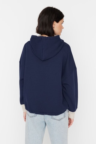 Sudadera con capucha - Azul