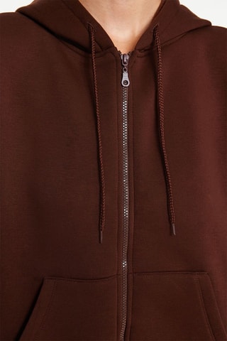 Sweater Oversized met Capuchon - Bruin