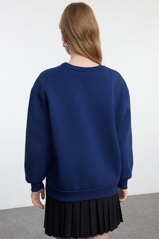 Sudadera relaxed fit - Azul