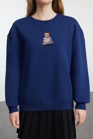 Sudadera relaxed fit - Azul