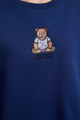 Sudadera relaxed fit - Azul