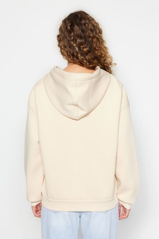 Oversized Sweater met Capuchon - Beige