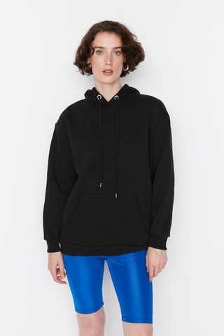 Sweater met Capuchon Zwart