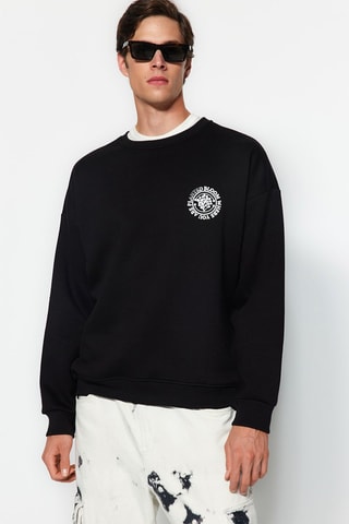 Felpa oversize - Nero