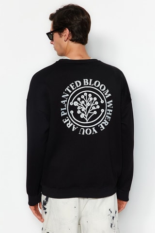 Felpa oversize - Nero